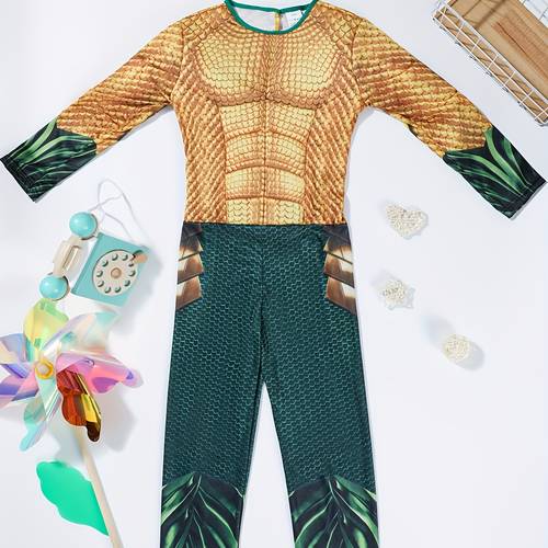 boys costume long sleeve superhero bodysuit with matching pants textured muscle definition pattern themed party outfit for halloween carnival birthday durable polyester fabric for action play costume parties ideal for superhero fans themed events hand wash only long sleeve shirt pants with detailed design for boys super hero costume costume
