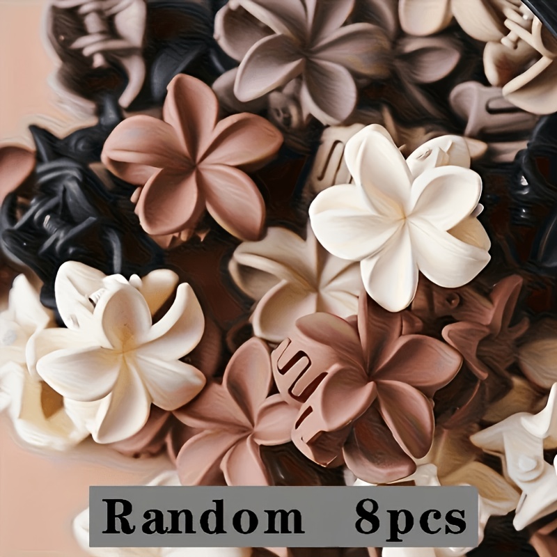 TEMU Lot de 8 pinces à cheveux requin doré de style de couleur aléatoire, petites pinces à cheveux antidérapantes, adaptées pour les quotidiens et ,