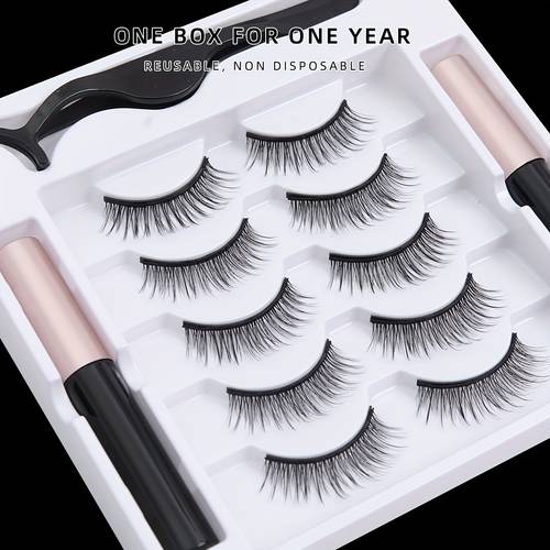 lf 06 magnetic eyelashes 1 3 5 pairs