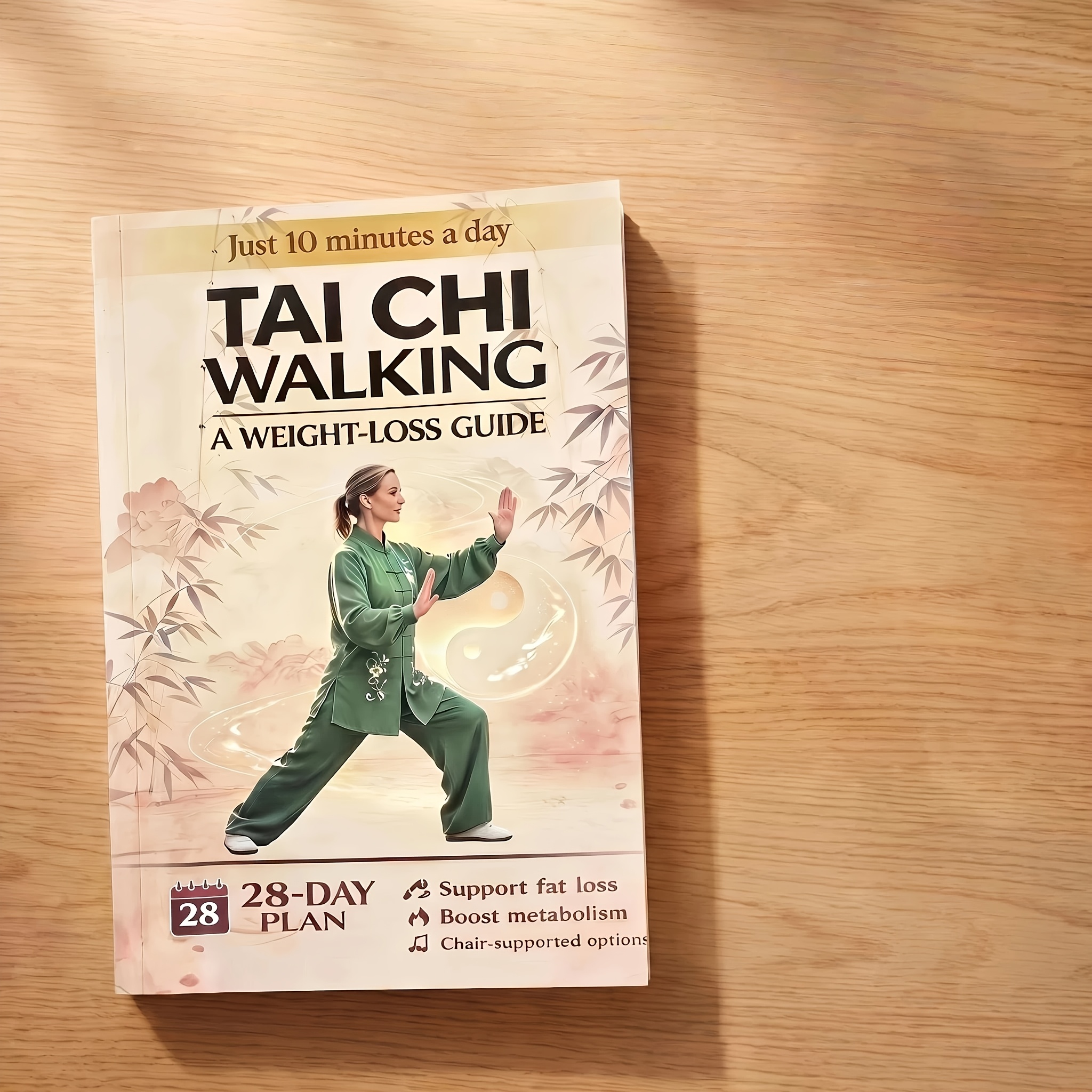 TEMU Tai Chi Gentle Wellness Method: A 28-day Segmented Exercise Plan For Seniors, With Back Support For Easy Practice, Full-body Soothing Low-impact