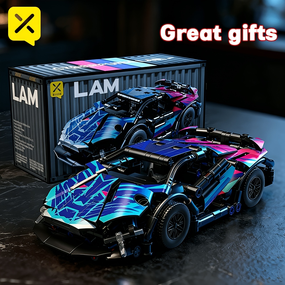321pcs [ Supercar Model Building Blocks] Futuristic , Assembled And Fun/new Year/birthday/party Gift