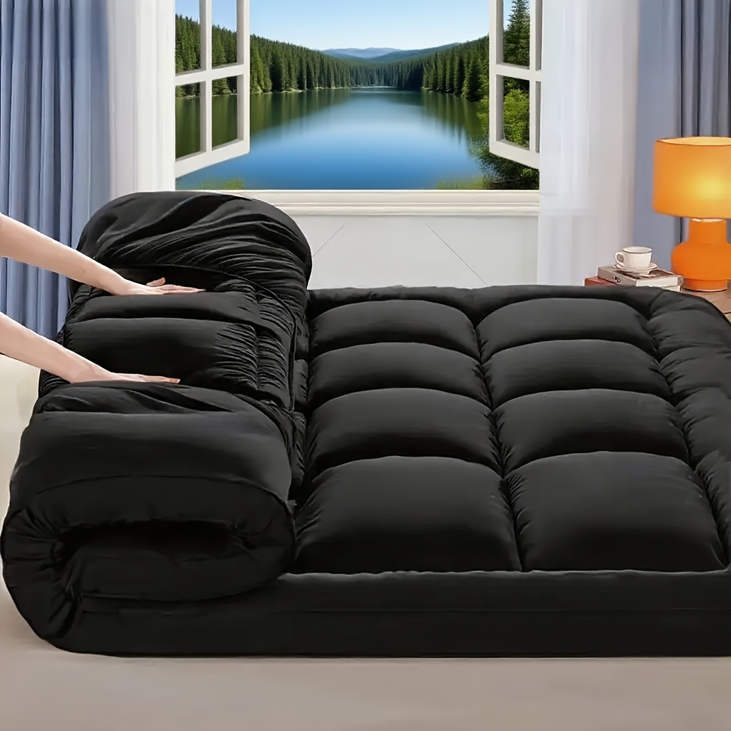 TEMU Super Thick Mattress Pad With 8-21 Inch Deep Pockets, Machine Washable White, Mattress Topper Mattress Protector, Mattress Protector.
