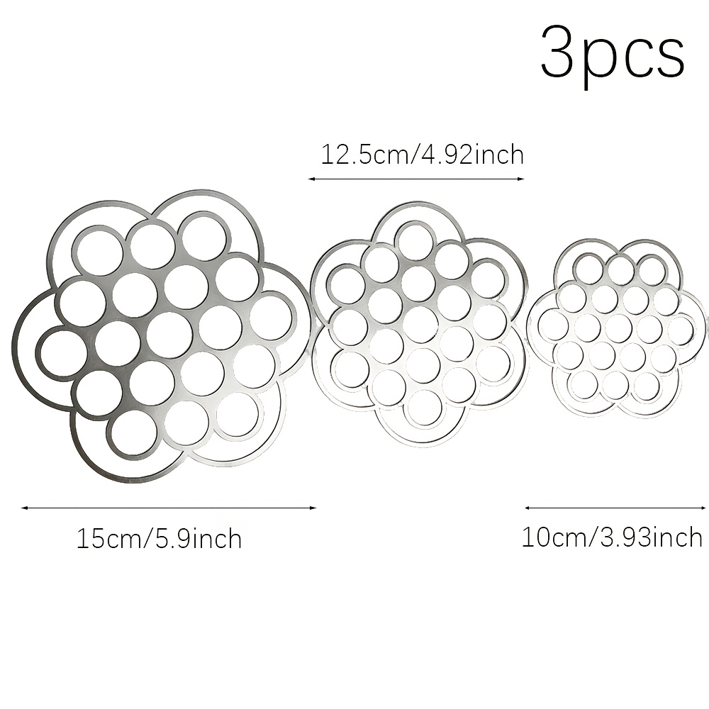 TEMU Ensemble de 3 outils d'arrangement floral , vase, fixation de fleurs fraîches, outil d'aide floral, outil pour débutants en arrangement floral,