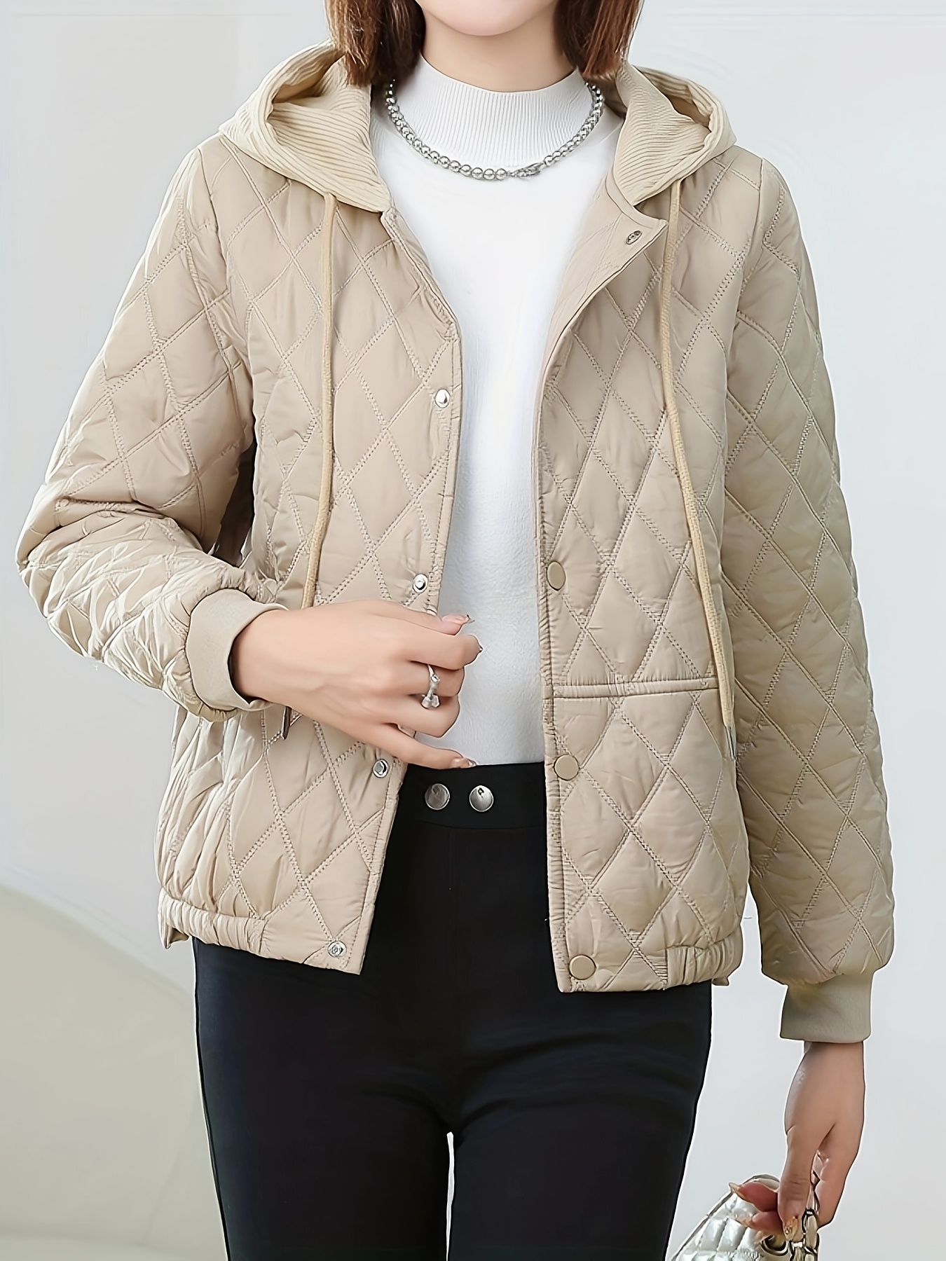 Jaqueta De Inverno Feminina Acolchoada Casaco De Outono/inverno