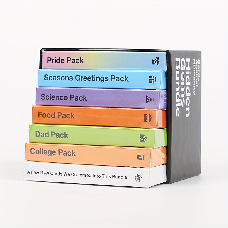 

6-pack Theme Card Decks Bundle With 10 Bonus Cards - Assorted Themed Card Packs For Social And Casual Gaming - Card Paper Material