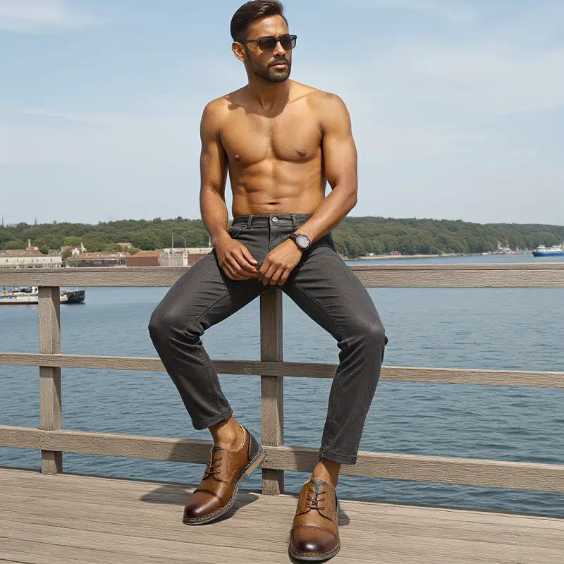 Black Pants Semi Formal Brown Shoes Mens Classic Derby Shoes Brown