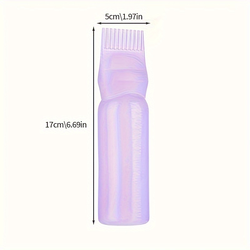 E-shop - Erwachsene 2-in-1 Haarfärbemittel Applikatorflasche mit Kamm, Kunststoff Wurzelfarbe Ölspender für Normalhaar, Salonwerkzeug & Zubehör,