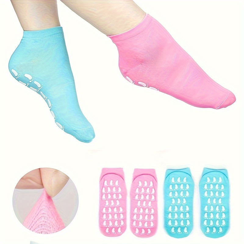 

2-piece Unisex Yoga Socks With Non-slip Grip - Breathable, Alcohol-free For Pilates, Barre, Ballet & Trampoline