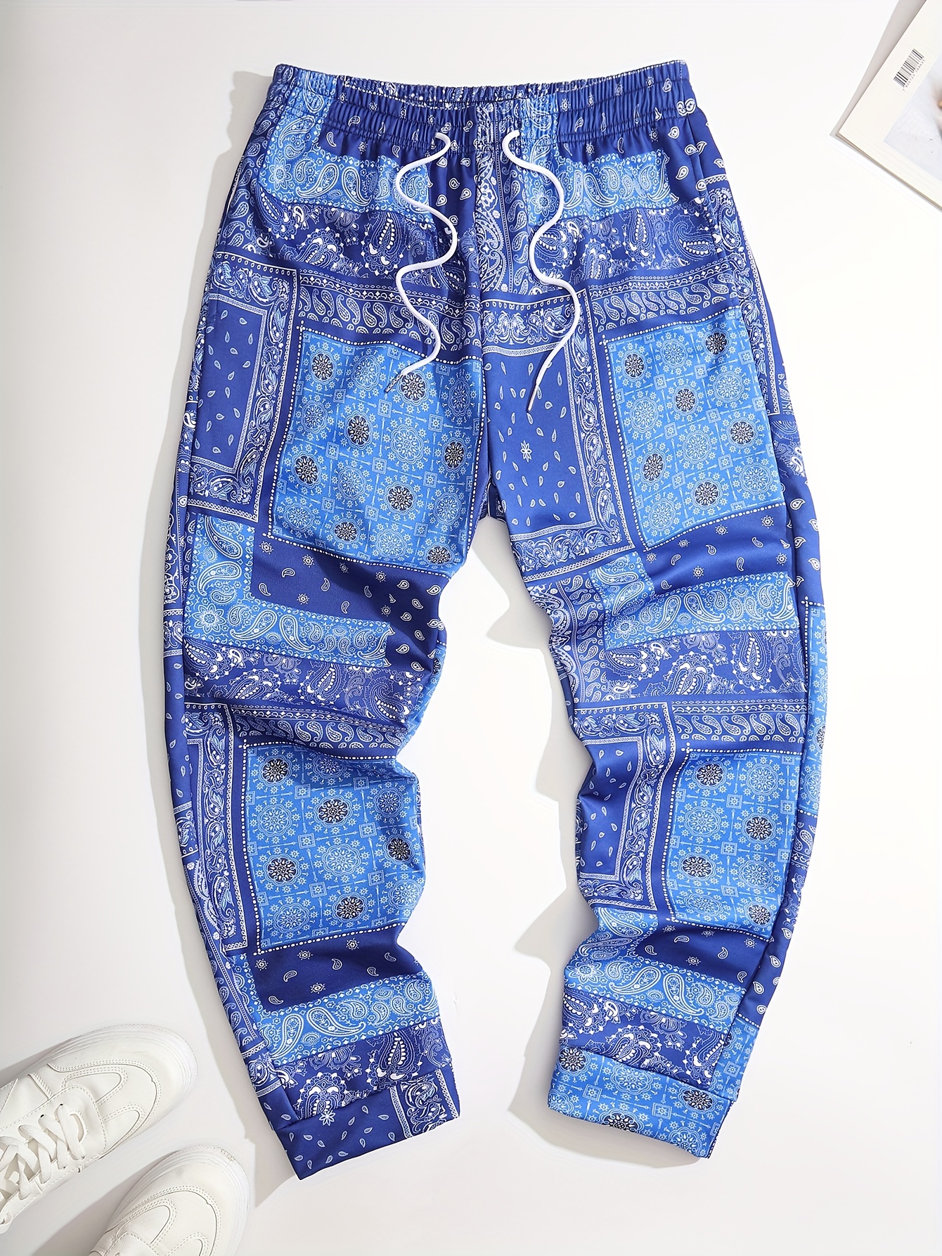 Readymade bandana-print straight trousers - Blue