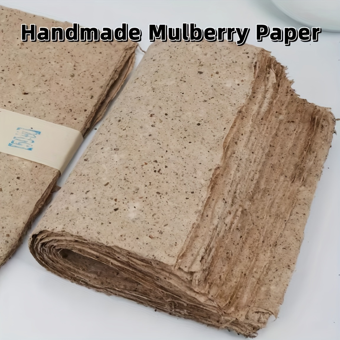 

10/20 Pack Antique Paper, Handmade Rough Edges Sheets, Wood Material, For Calligraphy, Watercolor, Card Making, Mixed