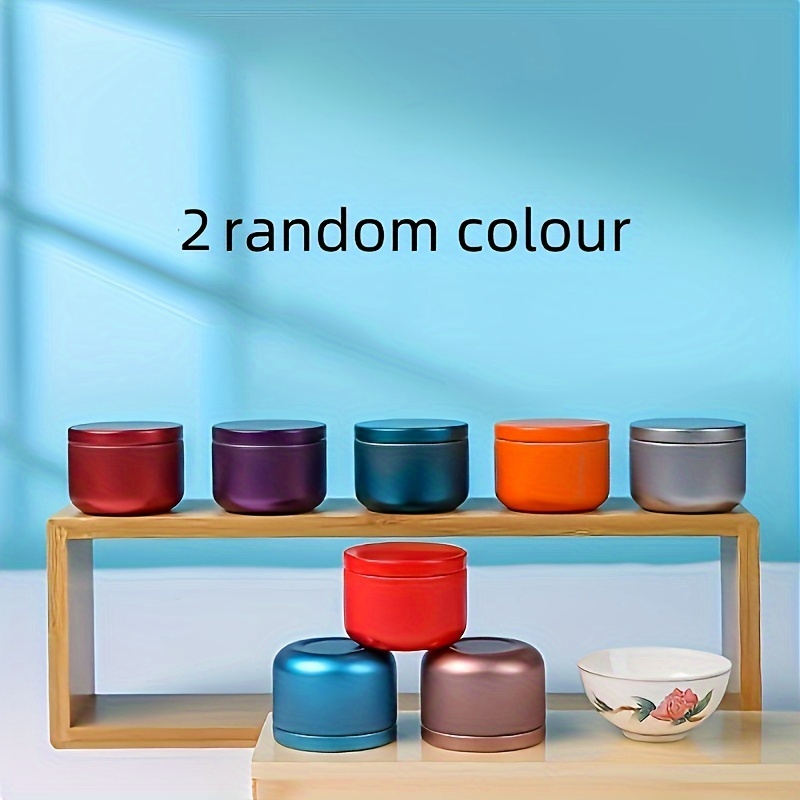 E-shop YUNKEYOU 2 Stück/5 Stück Zufällige Farbe Gemischte Tragbare Mini Retro Dosen, Geeignet für Kosmetik- und Schmuckverpackung, Auch Geeignet für