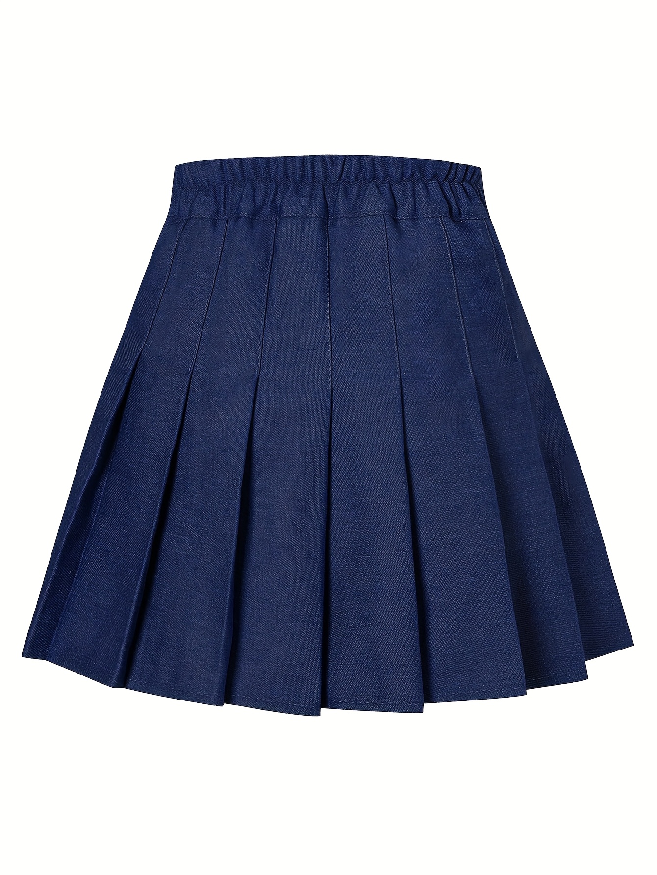 large size college style jk solid color skirt uniform pocket Temu
