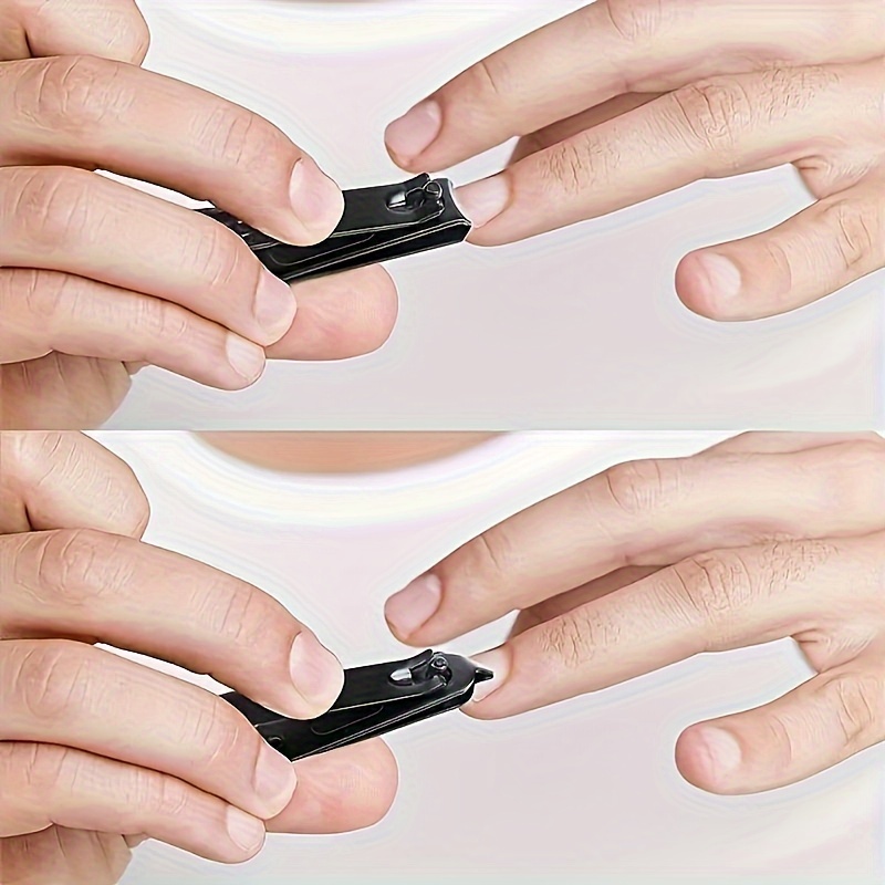 10pcs Black Nail Clippers Kit, Ultra Sharp Sturdy Fingernail Cutters, Professional Nail Clippers Pedicure Care Tools, Toenail Clipper Cutters for Men And Women Nail Trimmer