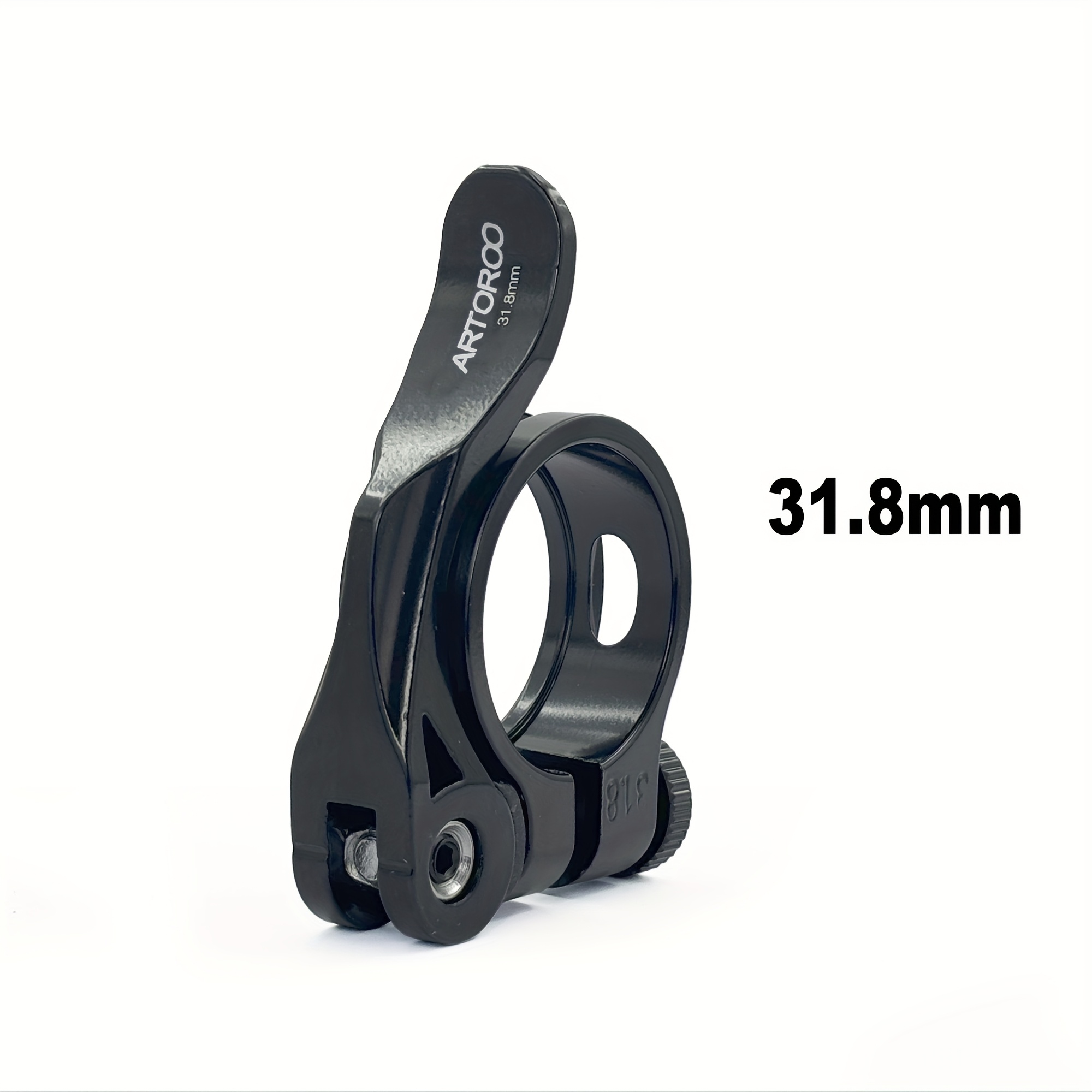 TEMU 1pc Artoroo 31.8mm/34.9mm Road Bike Seat Post Clamp, Mountain Bicycle Aluminum Alloy Seatpost Clamp Release Seat Clamp Bicycle Additions