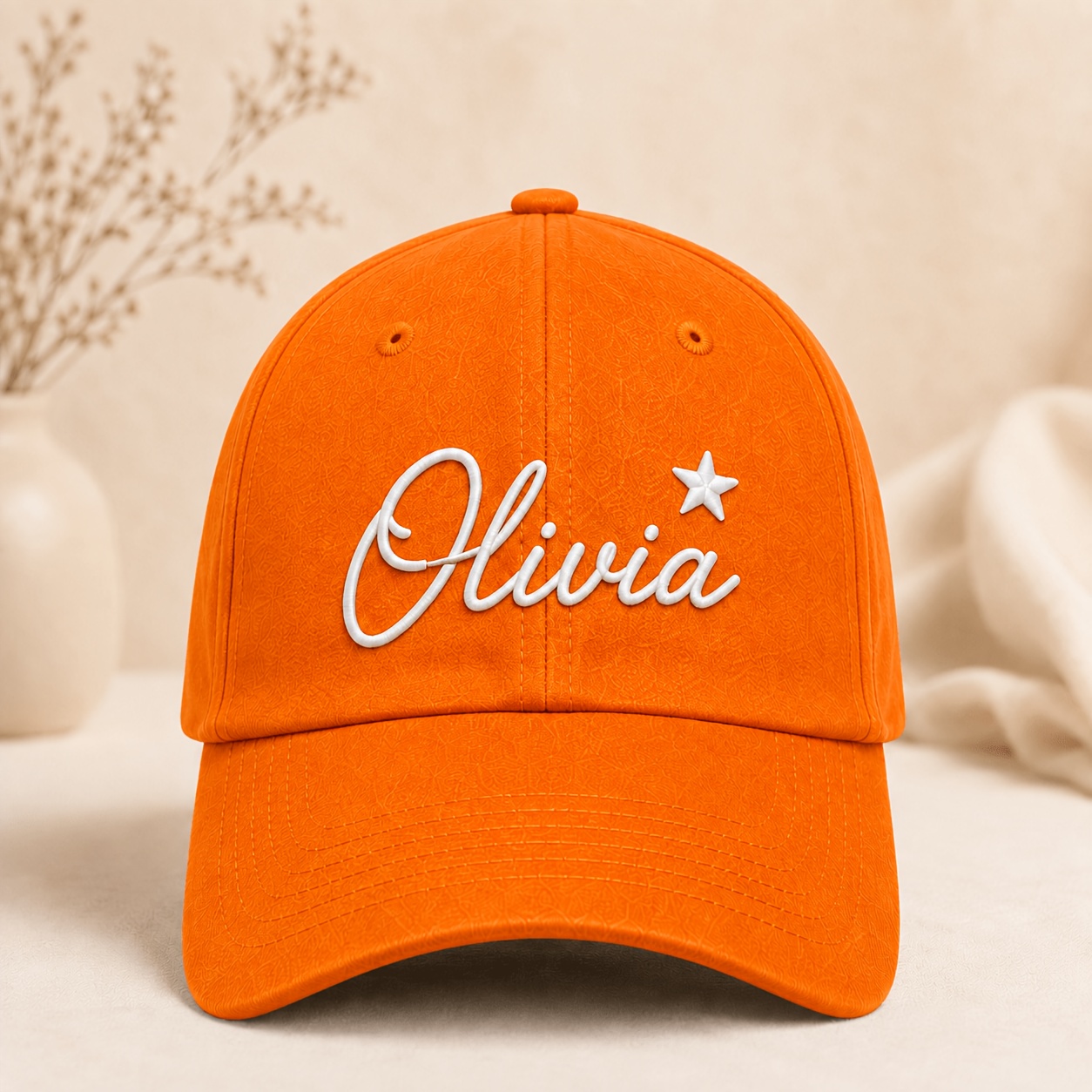 TEMU Personalized Name Embroidered Baseball , Custom Handwritten Script Hat With Star, Elegant Personalized Unisex For Men Women, Custom Gift For Her