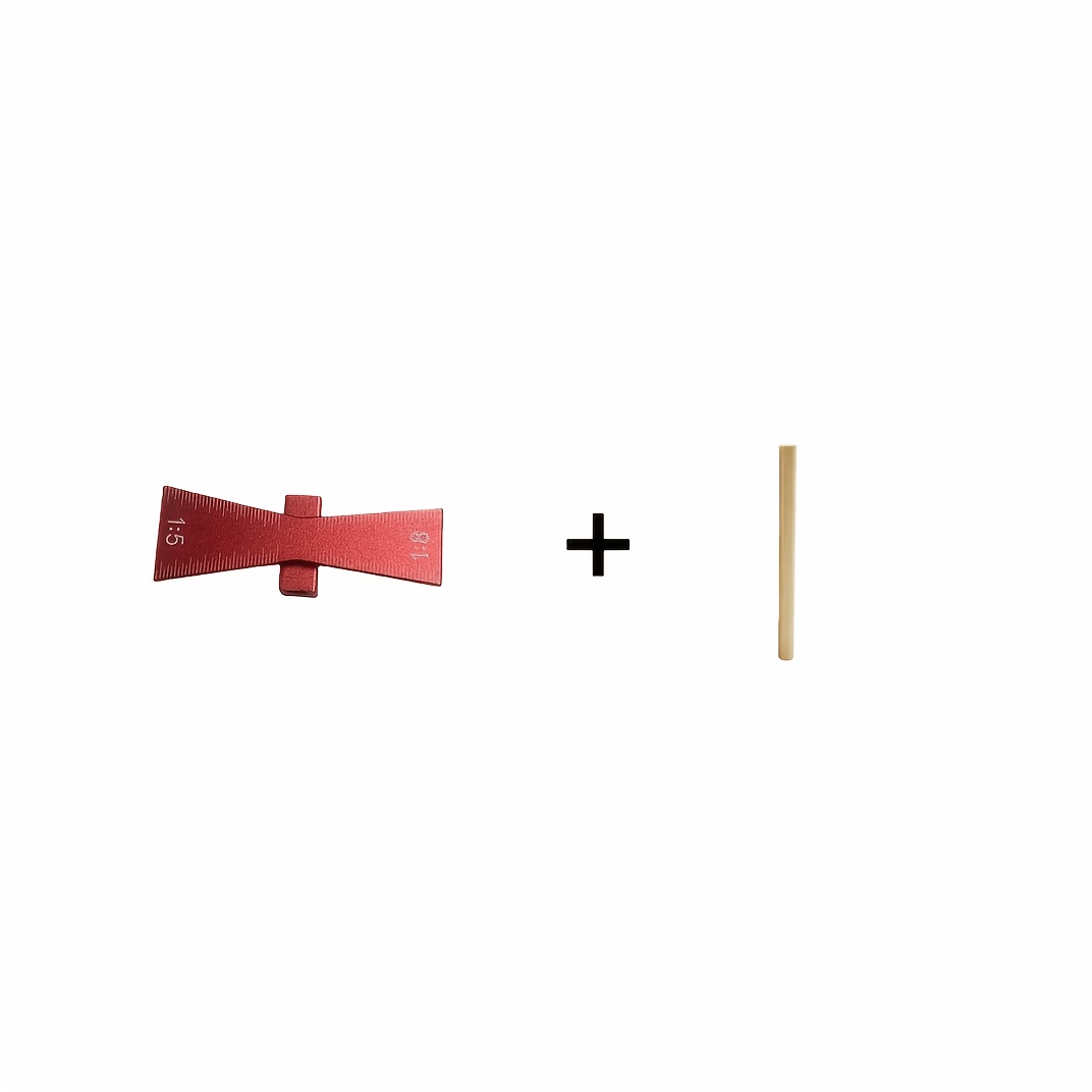 TEMU di marcatura a di di precisione - Strumento durevole per la lavorazione del legno con rapporti 1:5 e 1:8, per legno tenero e duro, righello di