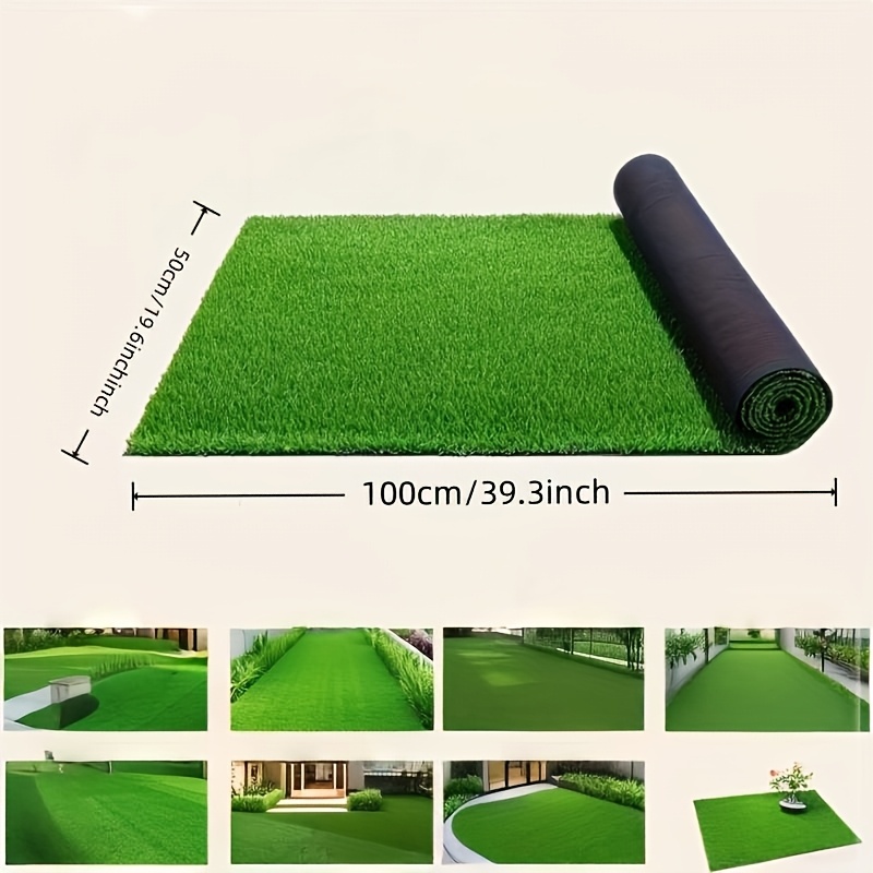 Dos rollos de césped artificial grande, altamente realista, resistente a los rayos UV y duradero, hecho de material plástico que permanece verde todo el año. Adecuado para jardines exteriores, terrazas, patios de villas y también se puede utilizar para ceremonias de graduación.