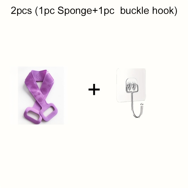 Body Sponge Silicone Brushes Bath Towels Scrubber Set