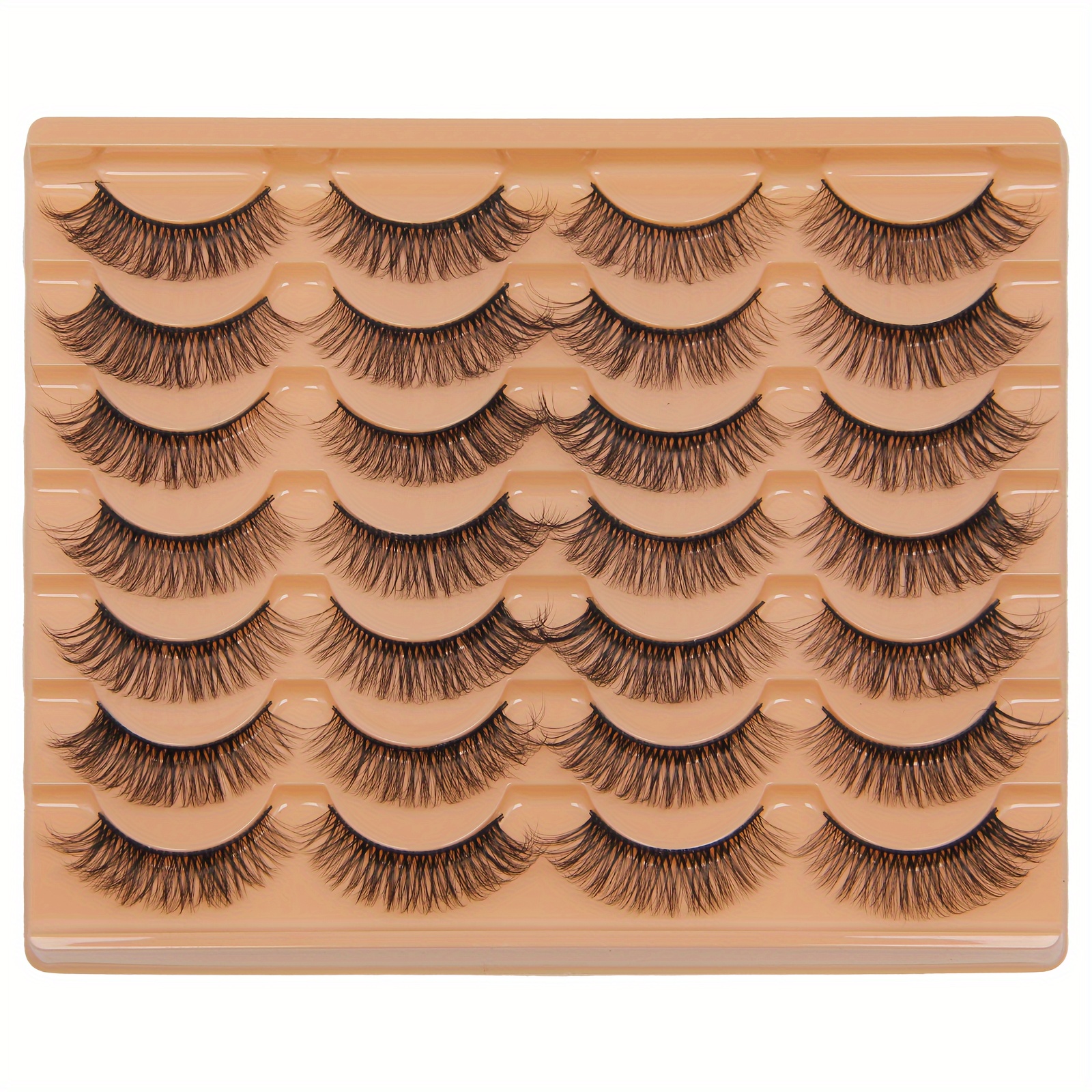 TEMU Luxurious 3d Fluffy False Eyelashes - Soft, Reusable & Fragrance-free For