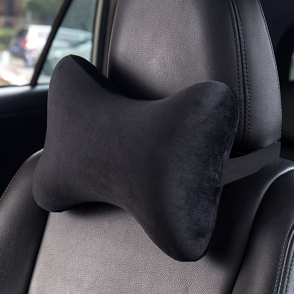 

Famlor Soft Flannel Car Neck Pillow - 11x7" Warm, Breathable Headrest For Driving, Home & Office Comfort