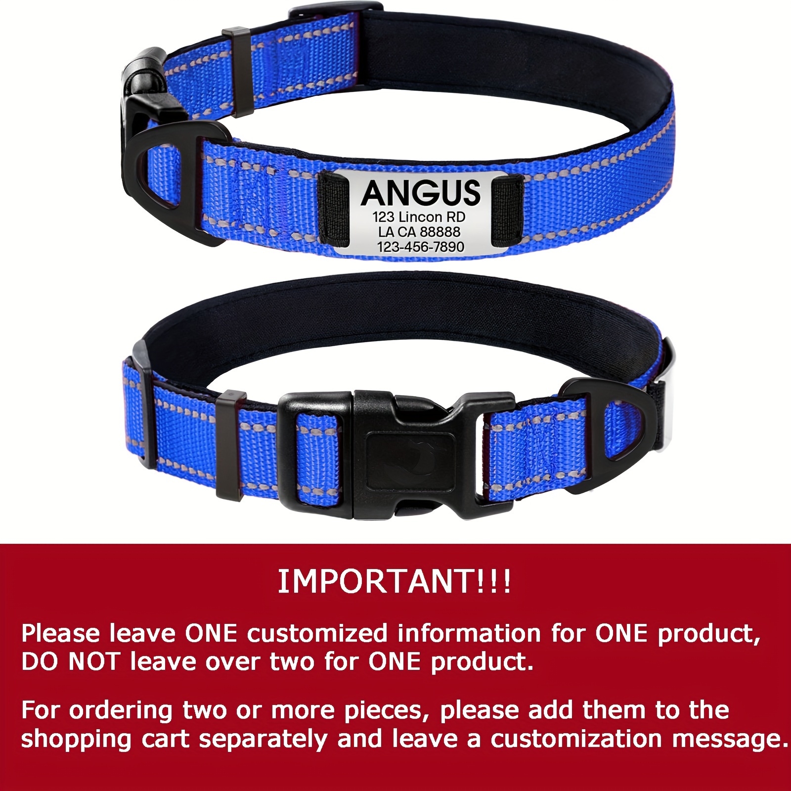 Reflektierendes Hundehalsband XL (violett) – Mit Strass & Sicherheitsschnalle Für Nachtspaziergänge