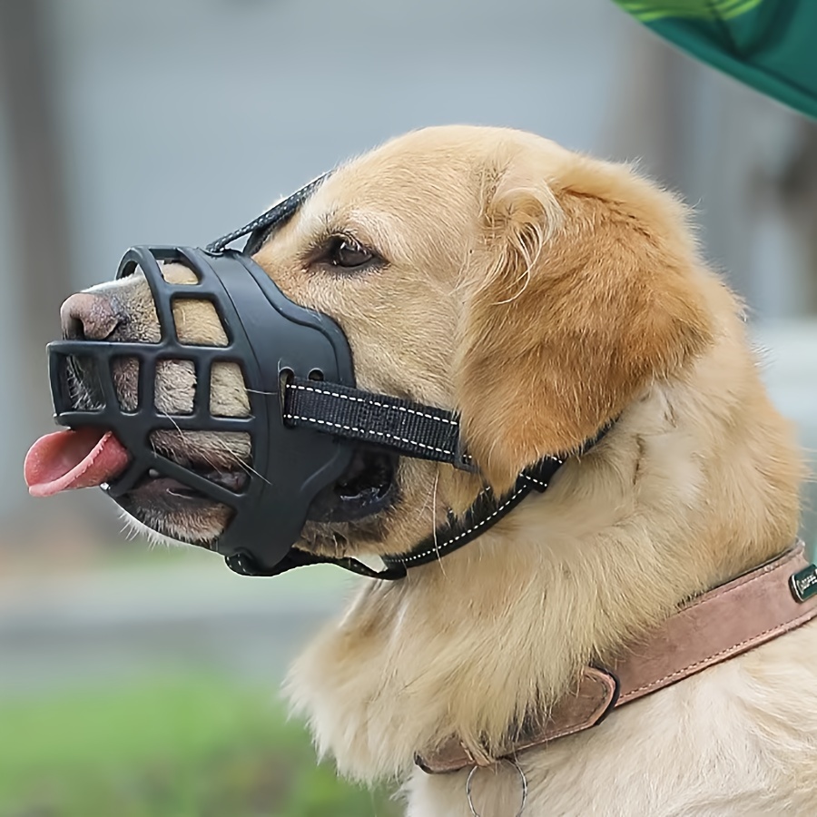 soft basket style dog muzzle chewing barking prevention Temu