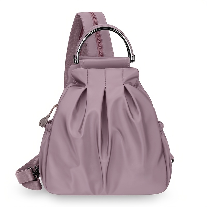 TEMU Women's Backpack With Multiple Compartments, Durable And For Hiking. Features Curved Shoulder Straps And Zipper Closure. Suitable For Camping, , Schools, And Travel. In 5 Colors. Unisex