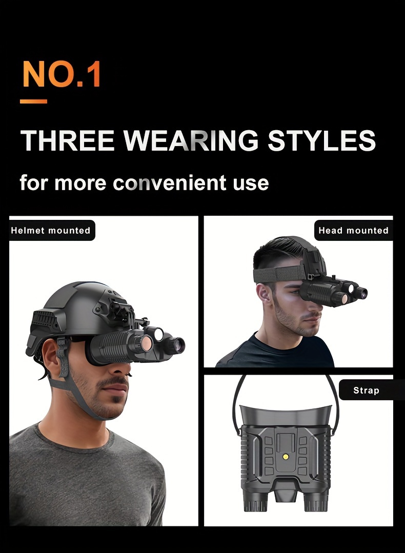 4k ultra hd night vision monocular with 3 display screen and 1968 ft viewing range in total rechargeable battery powered usb dual use plastic material indoor outdoor compatible for night surveillance hunting hiking farm monitoring with 32gb card included details 1
