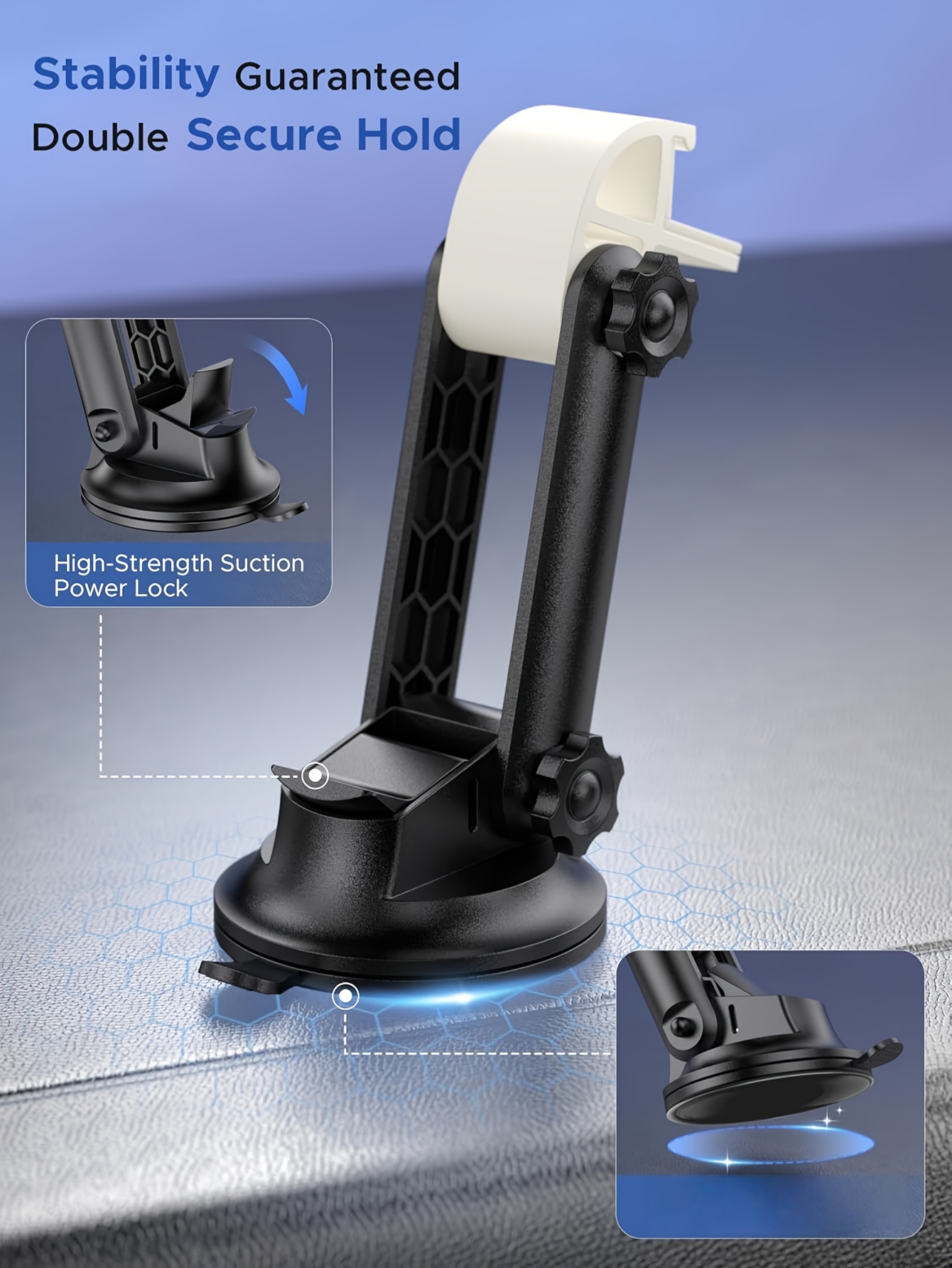 Support de Voiture Starlink Mini pour Tableau de Bord, Kit à Ventouse avec Angle Réglable – Installation Facile et Support Stable en Conduite