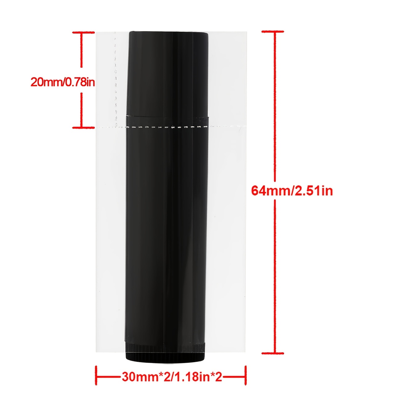 TEMU 200pcs Of Heat Shrink Packaging Suitable For Lip Balm Tubes, Transparent Perforated Shrink Wrap Suitable For Lipsticks, Lip Gloss, Perfume