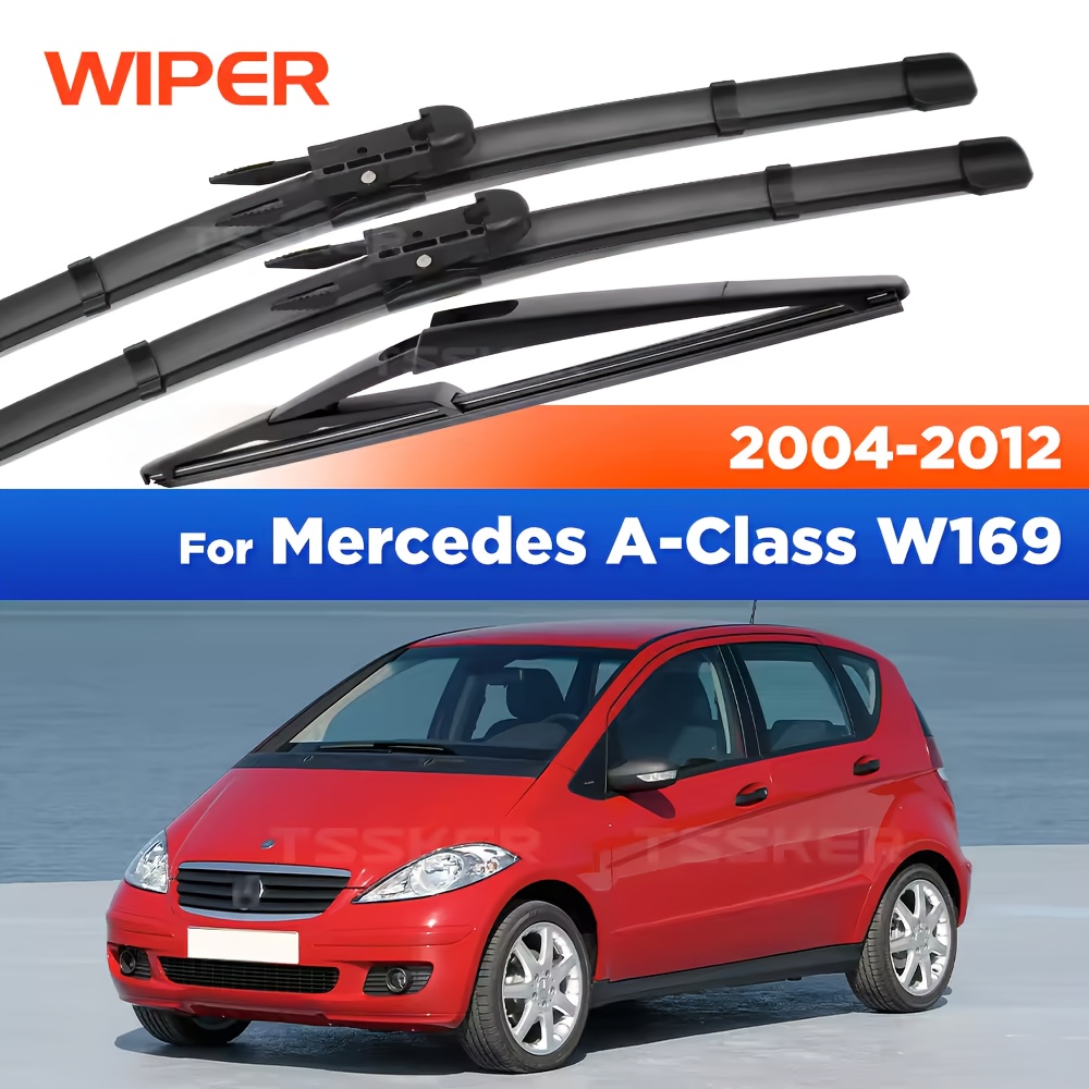 For W169 2004-2012 Wiper Front And Rear Wiper Blades Windshield Windscreen Window Brushes