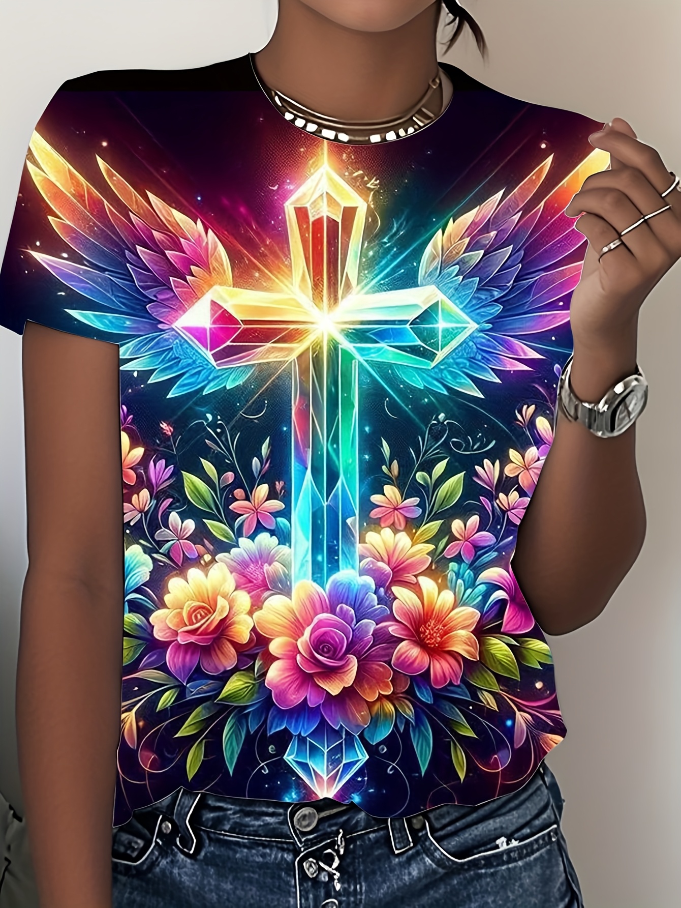 ◆DUCKDIVE Cross vintage graphic short-sleeved T-shirt/2色◆ Designer fashion, Seoul-fully created | W Concept