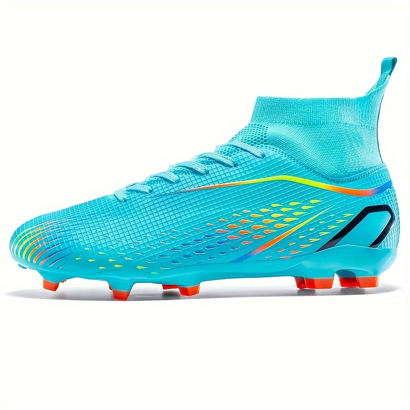 mens soccer cleats fg high quality comfortable grid pattern Temu