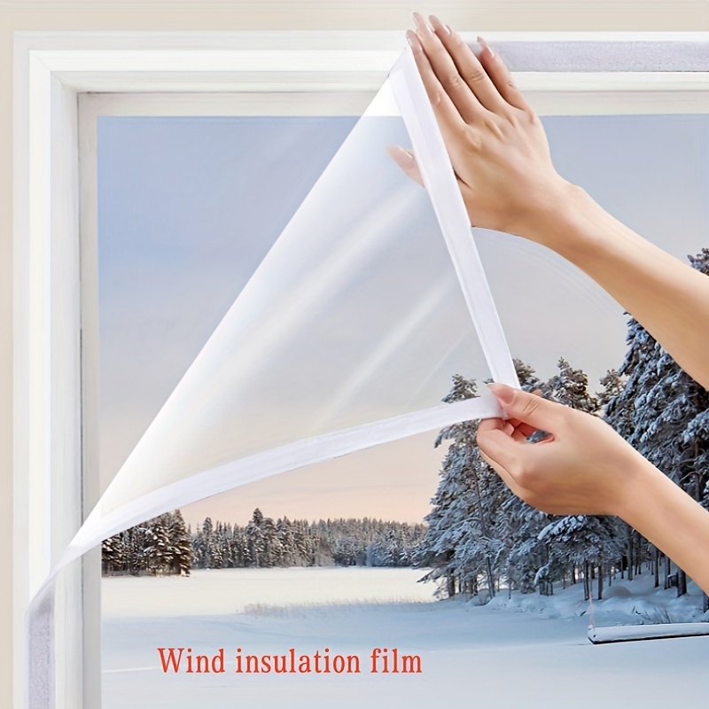 

A Set Of Window Insulation Film, Winter Window And Cold-proof Insulation Film, Thickened Transparent Anti-leakage And Sealing Window Sealing Insulation Film, Without Punching Holes