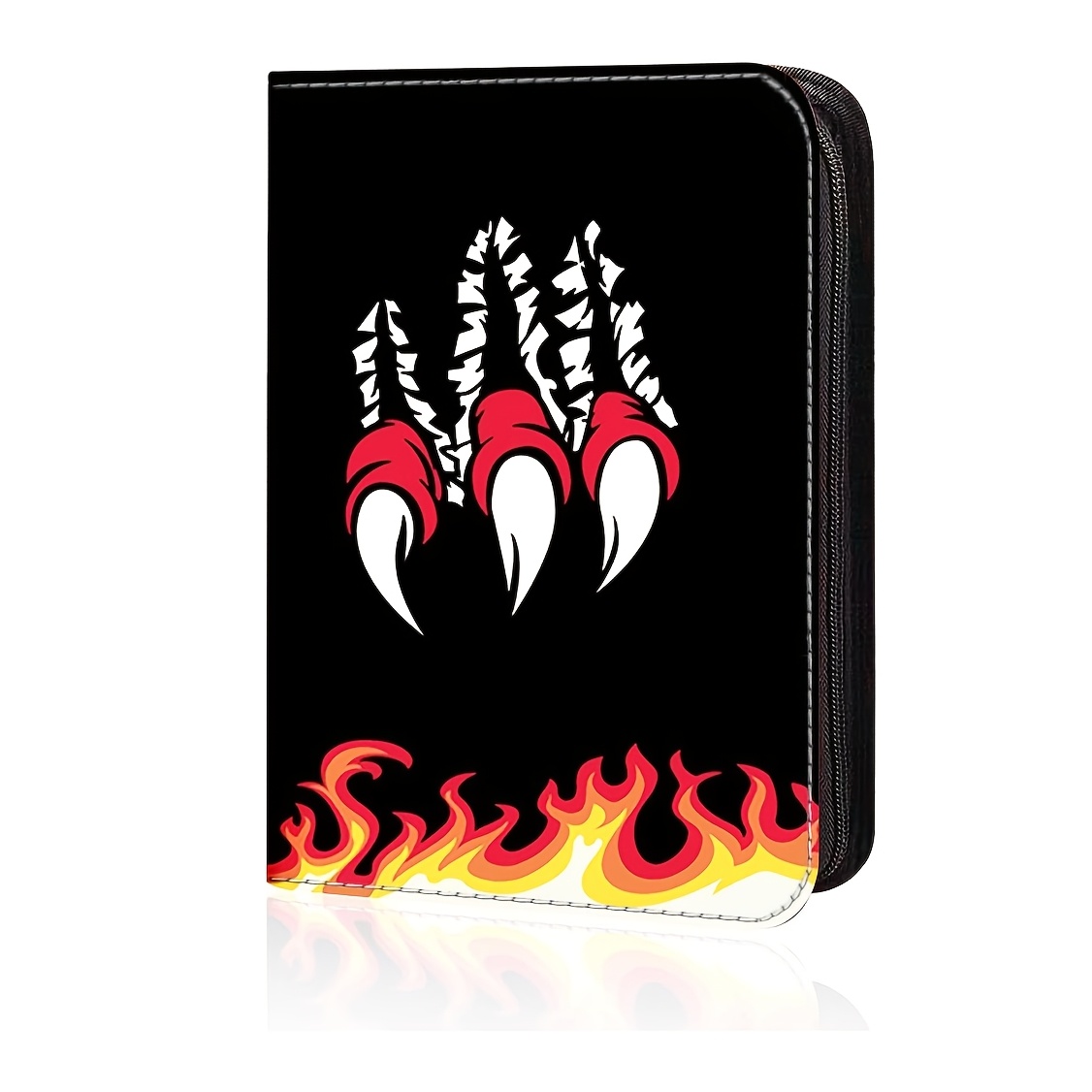 TEMU Classeur pour 400 cartes à collectionner, album double 4 pochettes, pochettes porte-cartes en cuir PU