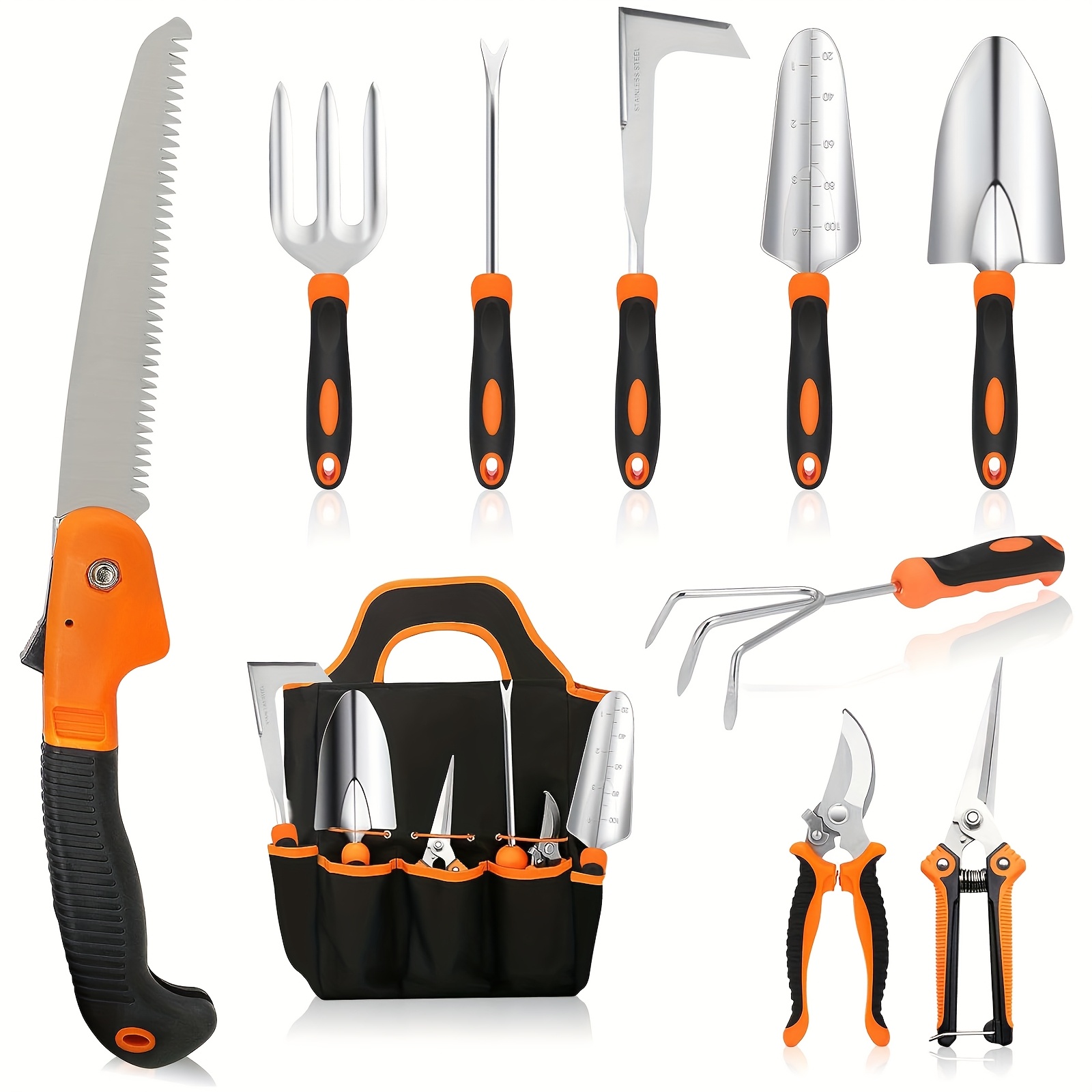 TEMU Garden Tool Set, 10pcs Heavy Duty Garden Tools Set, Garden Set Tool For Gardening, Gifts For Women And Men Easter St Patricks Day
