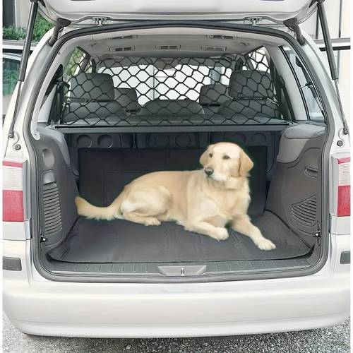1 set heavy duty nylon dog car safety barrier adjustable shield for suvs and cars safe breathable mesh aesthetic design car safety additions aesthetic car additions sturdy construction