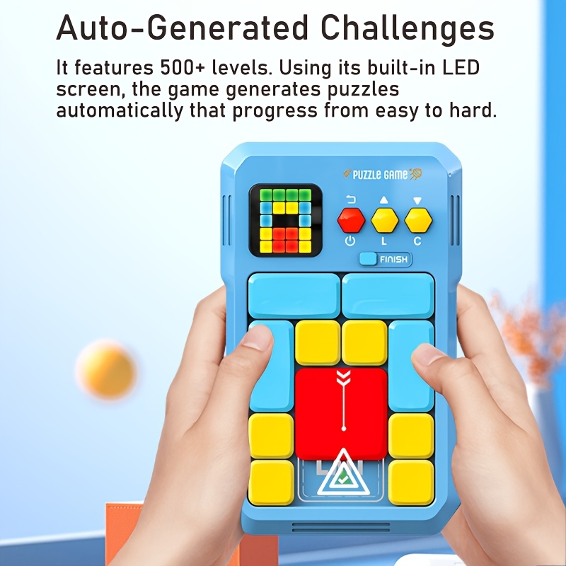 Logical Sliding Puzzle Electronic Building Blocks Game
