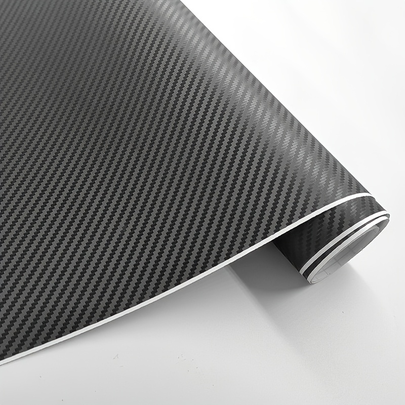 TEMU 3d Carbon Fiber Vinyl Wrap, Car Tint Film, Self-adhesive Decorative Sticker Protective Film, Waterproof, Suitable For Most Cars And Motorcycles