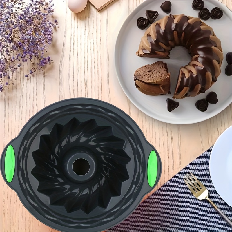 Moule à Gâteau Rond En Silicone 9 Pouces - TOPINCN - Antiadhésif Et Four