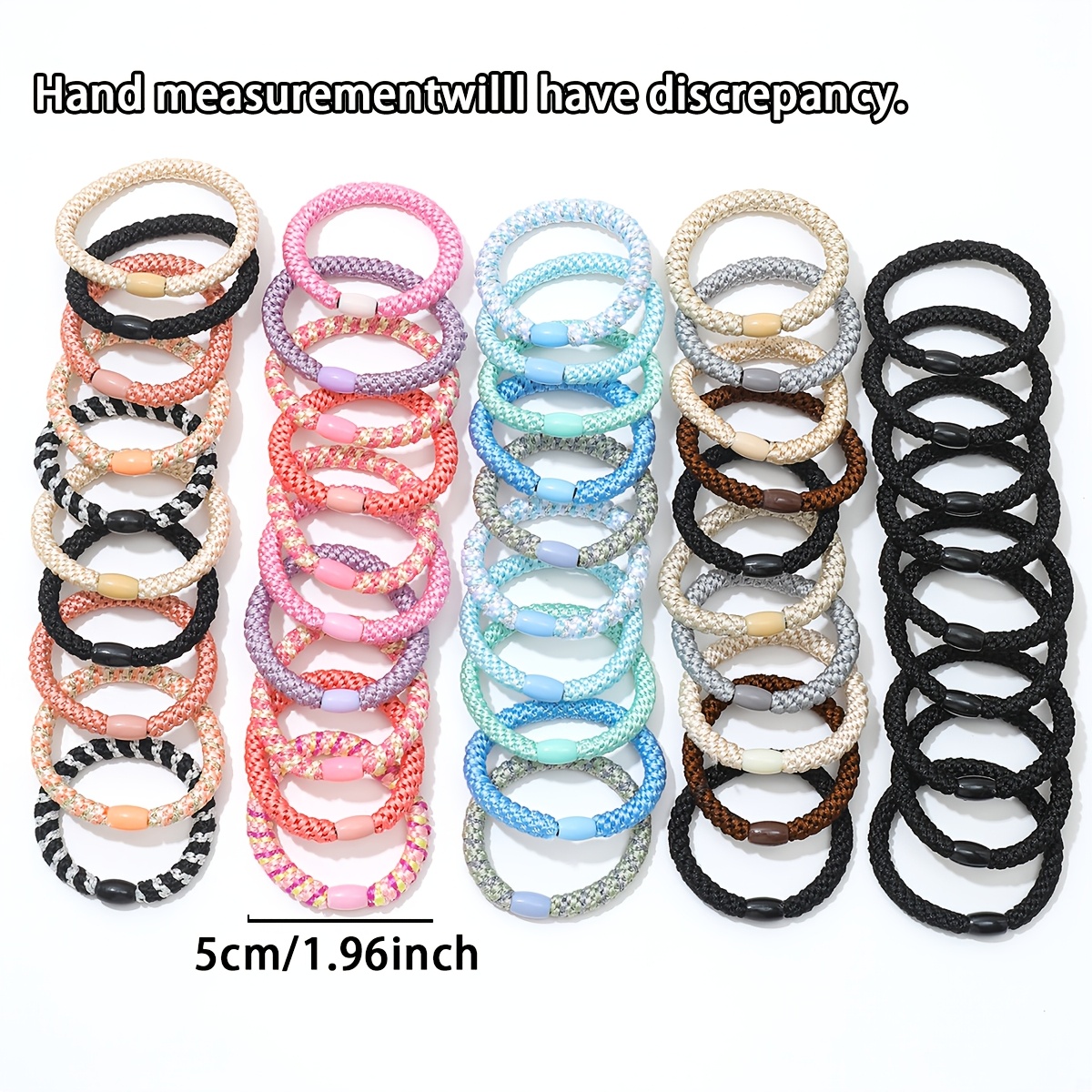 28pcs High-Elastic Women's Headbands, Non-Damage Ponytail Holders