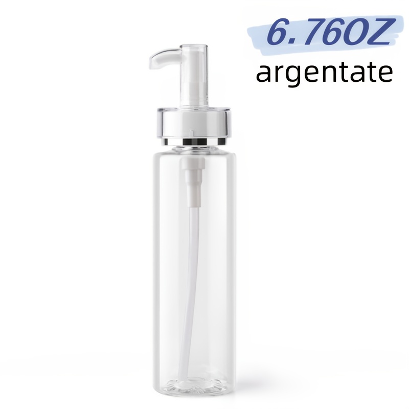 TEMU Pressure Pump Acrylic Lotion Dispensing Bottles In 100/150/200ml Sizes, Suitable For Water-based Emulsified Cosmetic Toner Bottles, Made Of