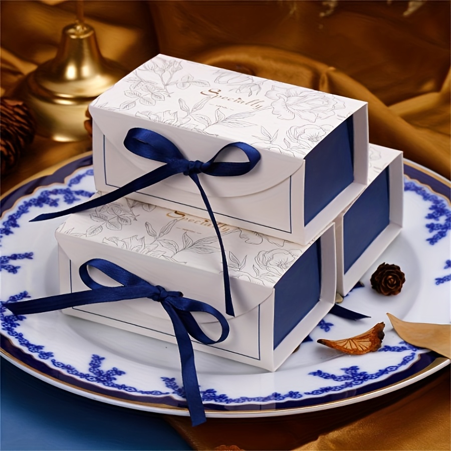E-shop 50 Stück Rechteckige Wald-Themen Geschenkverpackungsboxen in Drei Farben für Besondere Anlässe, Geburtstagsfeiern Weihnachten, Halloween