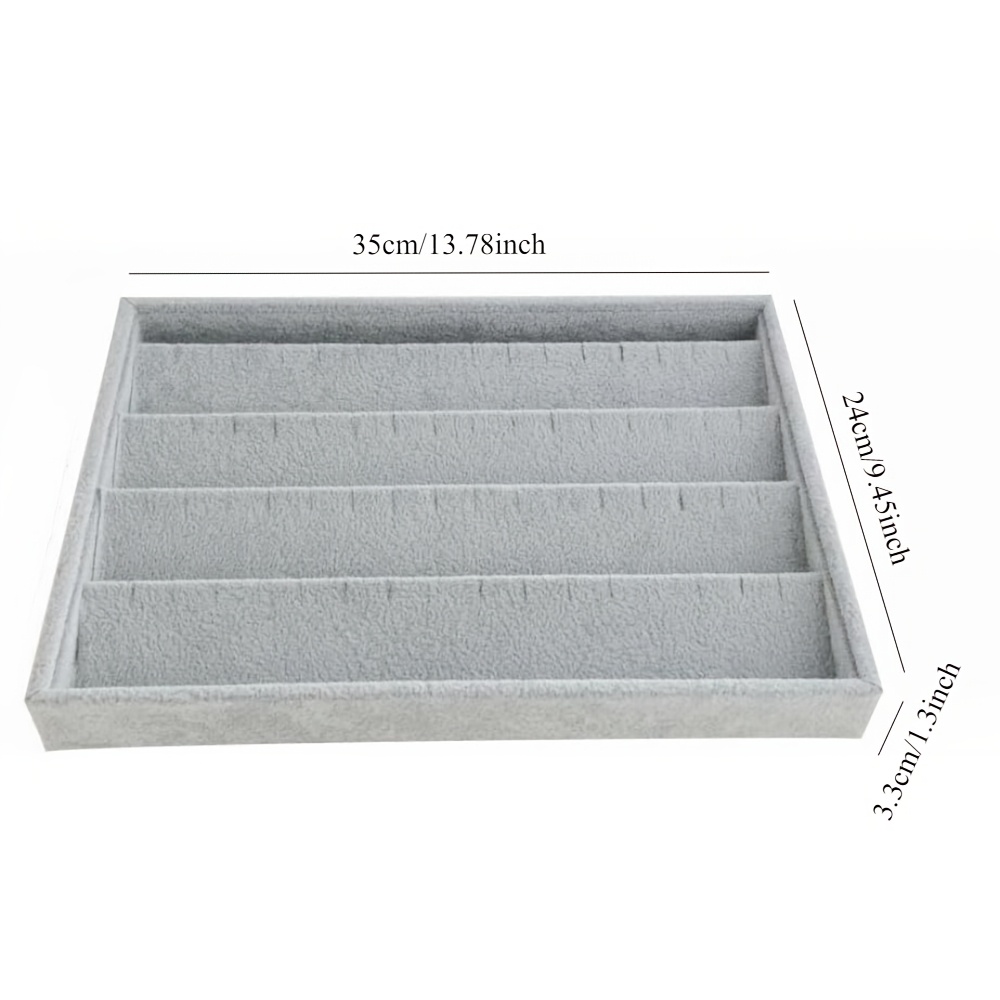 2pcs Jewelry Earring Tray Set, Stackable Organizer