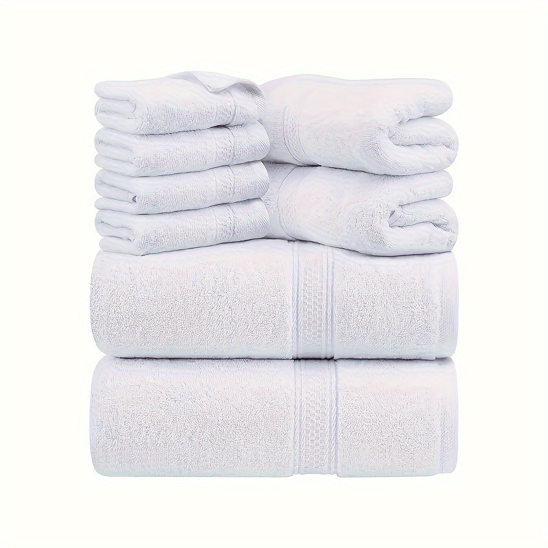 Utopia Towels - Set di asciugamani (8 pezzi); 4 asciugamani bagno + 4  salviette 