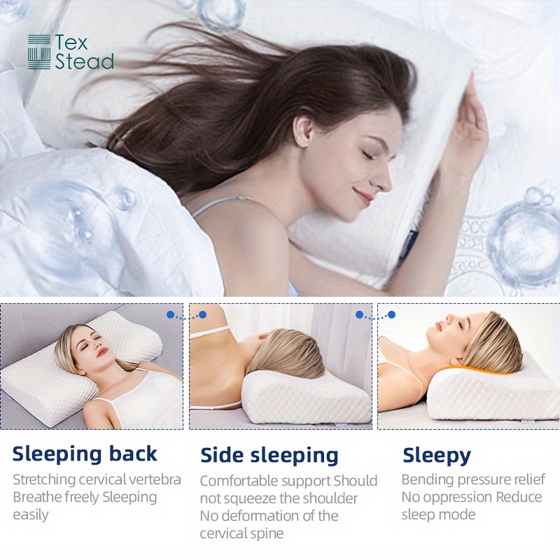 memory foam pillow sleeping ergonomic contour cervical Temu