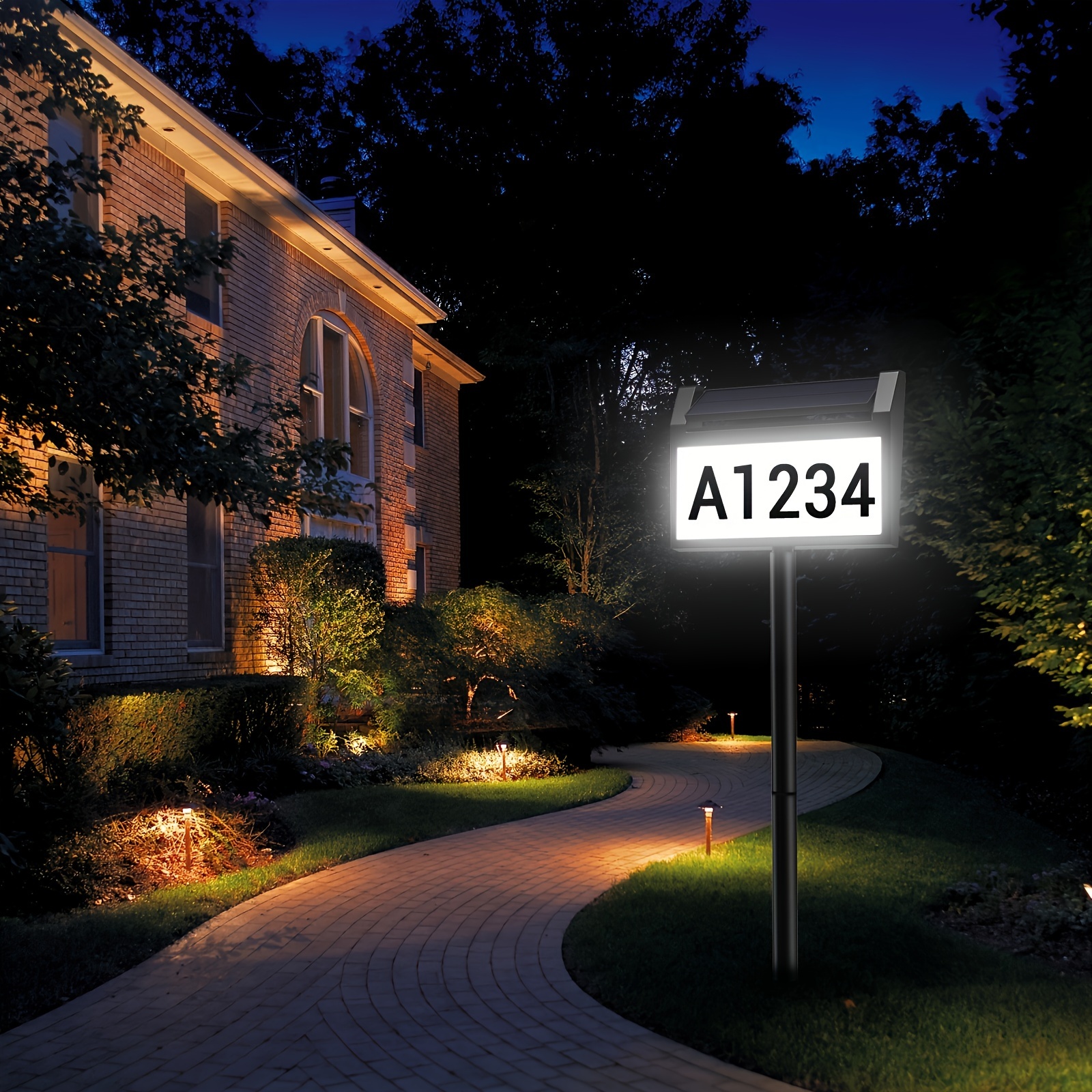 

Numbers For , Led Illuminated Plaque, Stakes, 3- 1 For , , ,