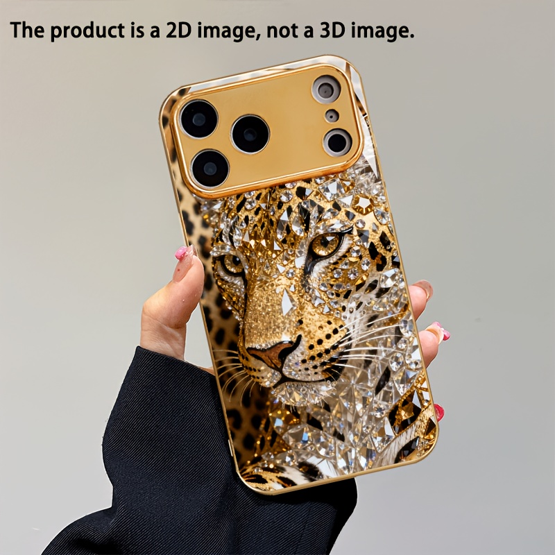 TEMU Phone Case: 2dflat A High-end Luxury Electroplated Glass Phone Case With A . Suitable For Iphone 17, 16, 15, 14, 13, 12, 11, Pro Max, Plus, Pro,