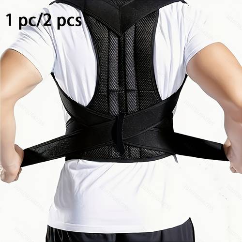 1 pcs posture adjustable shoulder straps sturdy back support to posture lower back ideal for adults gym