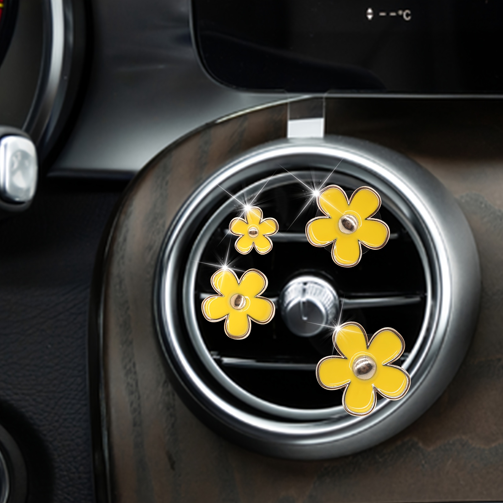 cute daisy car air vent freshener clips car accessories car Temu